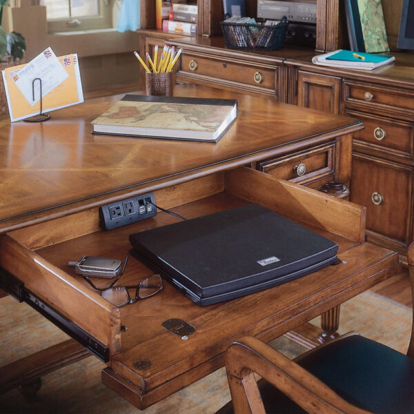 Hooker Furniture Home Office Brookhaven Leg Desk | Herman's Furniture and Design