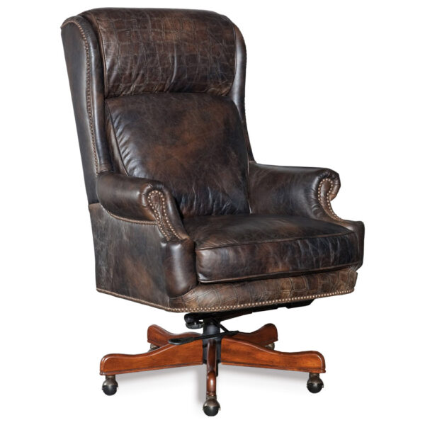 Hooker Furniture Home Office | Tucker Executive Swivel Chair | Herman's Furniture and Design