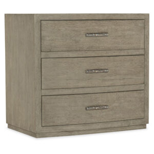 Hooker Furniture Bedroom Linville Falls Ashford Three Drawer Nightstand | Herman's Furniture and Design