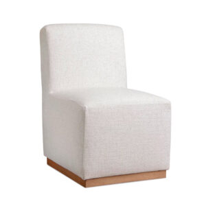 Bassett Furniture Banks Upholstered Dining Chair with Casters | Dining Room Chairs | Herman's Furniture and Design