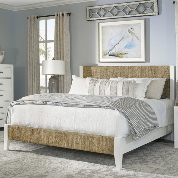 Riverside Furniture Rosalie Queen Woven Bed | Bedroom Sets | Herman's Furniture and Design