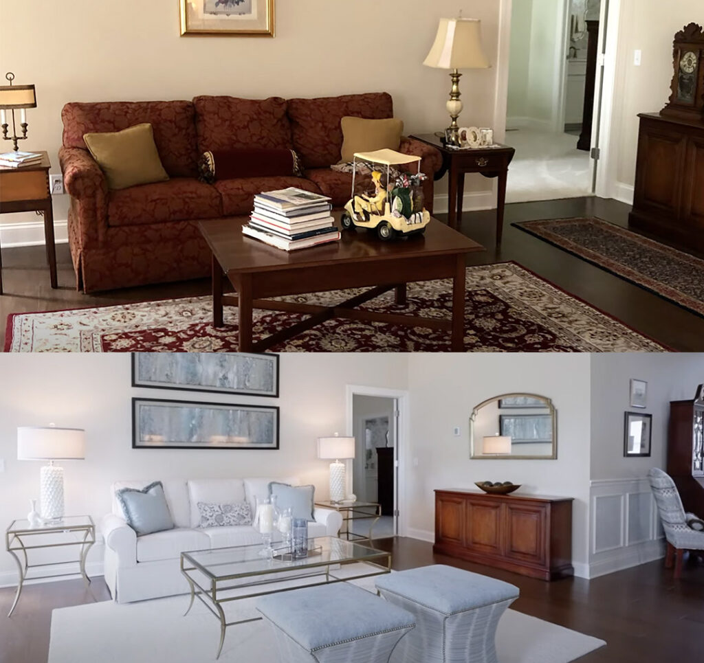 Traditional Living Room Transformation | Living Room Interior Design | Herman's Furniture and Design