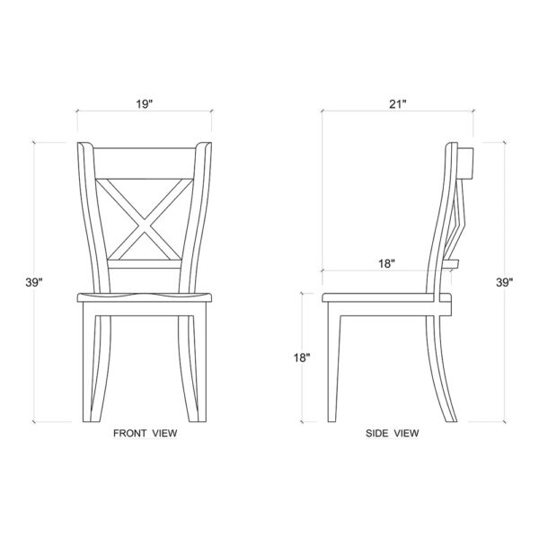 Bramble Summerset Chair with Wood Seat in Straw Wash | Herman's Furniture and Design