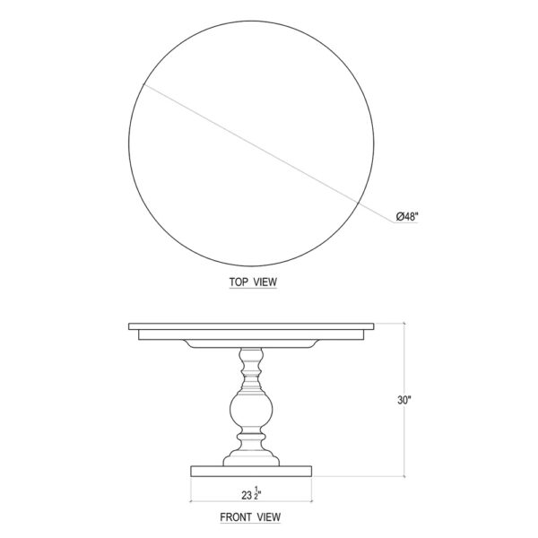 Bramble Goucho Round Dining Table | Herman's Furniture and Design