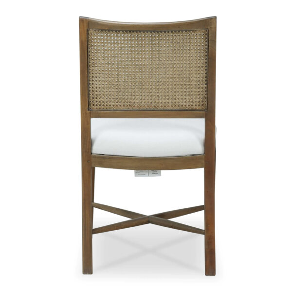 Bramble Dulwich Dining Chair in Straw Wash Arctic White Performance Fabric | Herman's Furniture and Design