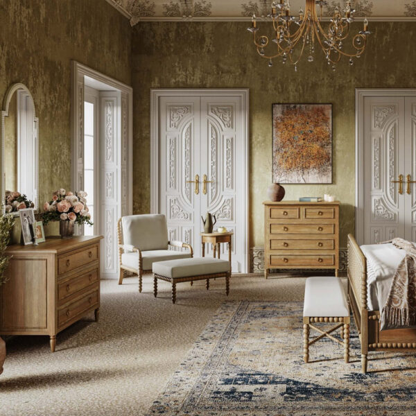 Bramble Cholet 3 Drawer Dresser in Straw Wash | Herman's Furniture and Design Ohio