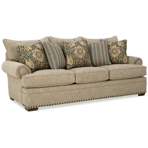 Craftmaster Furniture Essentials Sofa 701650 | Craftmaster Three Cushion Sofa | Herman's Furniture and Design