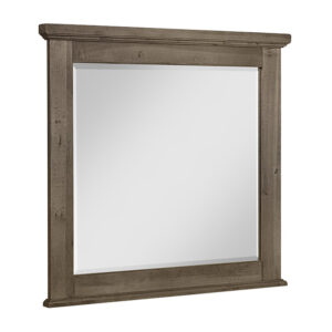 Vaughan Bassett Furniture Cool Rustic Landscape Mirror Beveled Glass Stone Grey | Herman's Furniture and Design