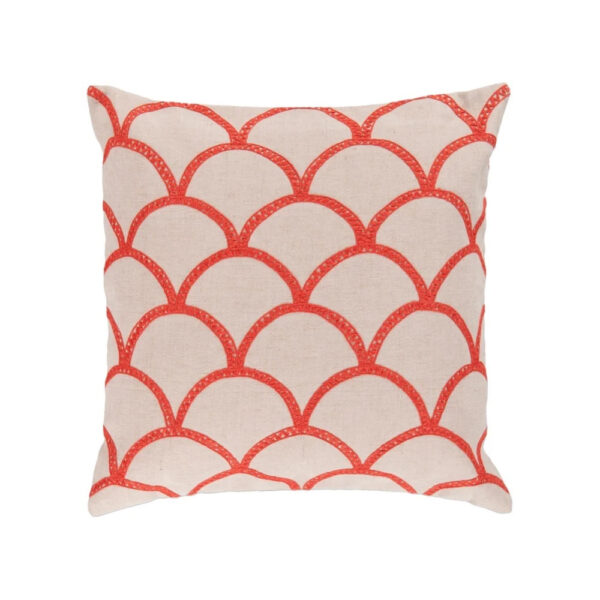 Surya Red Throw Pillow | Meadow Collection | Herman's Furniture and Design Ohio