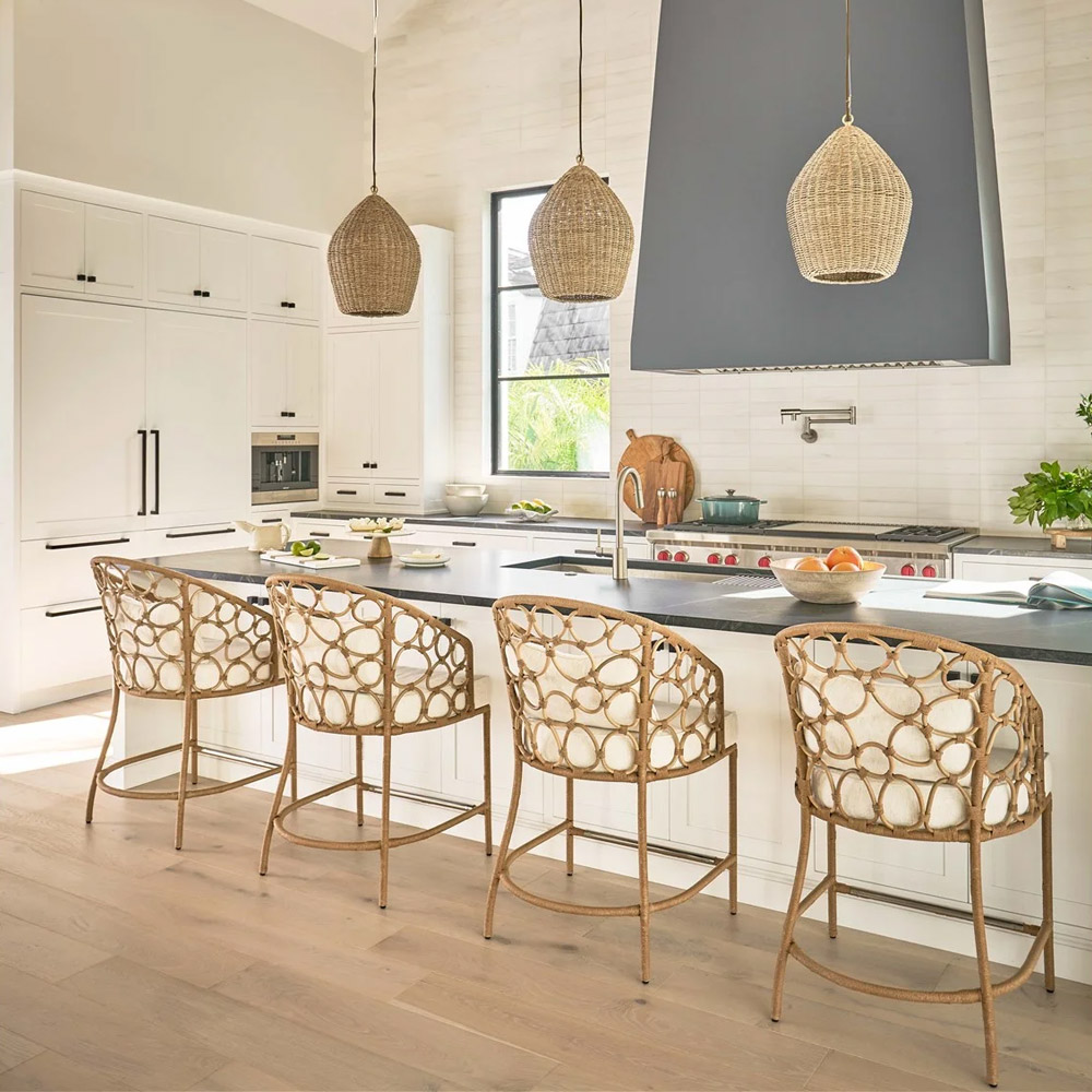 Pebble Counter Stool | Universal Furniture Weekender Coastal Living Collection | Herman's Furniture and Design