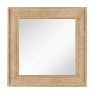 Modern Farmhouse Square Mirror Natural Oak Finish | Universal Furniture | Herman's Furniture and Design Ohio